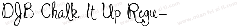 DJB Chalk It Up Regu字体转换